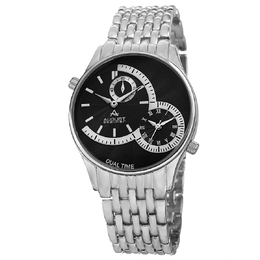 August Steiner Black Dial Mens Watch AS8141SSB