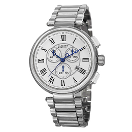 August Steiner Chronograph Quartz Silver Dial Mens Watch AS8148SS
