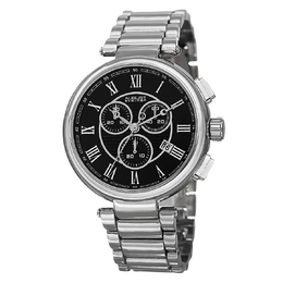 August Steiner Chronograph Black Dial Mens Watch AS8148SSB
