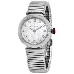 Bulgari Lucea Automatic Diamond Mother of Pearl Dial Ladies Watch 103100