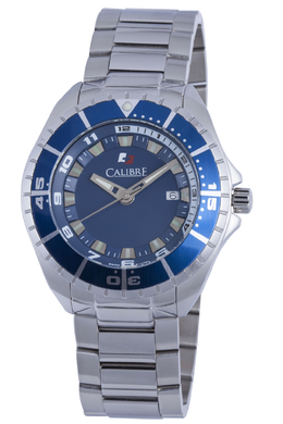 Calibre Sea Knight Mens Watch SC-5S2-04-001-3 Blue Dial, Stainless Steel Case & Bracelet