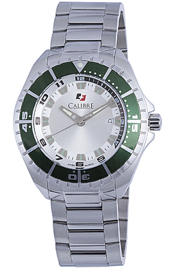 Calibre Sea Knight Mens Stainless Steel White Dial Watch SC-5S2-04-001-6