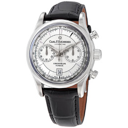 Carl F. Bucherer Manero Chronograph Automatic Silver Dial Mens Watch 00.10918.08.13.02