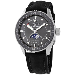 Pre-owned Blancpain Fifty Fathoms Automatic Grey Dial Mens Watch 5054-1110-b52a