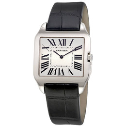 Cartier Santos Dumont Silver Dial Mens Watch w2007051
