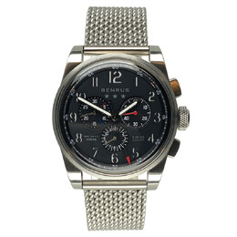 Benrus Air Chief II Chronograph Quartz Black Dial Mens Watch ac3-sa-bk-sm