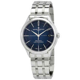Baume & Mercier Clifton Baumatic Automatic Chronometer Blue Dial Mens Watch 10468