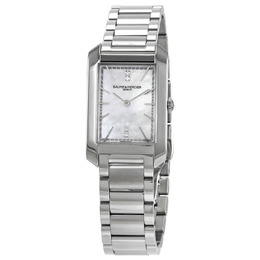 Baume & Mercier Hampton Quartz Diamond White Mother of Pearl Dial Ladies Watch 10474