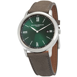 Baume & Mercier Classima Quartz Green Dial Mens Watch m0a10607