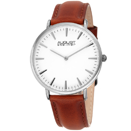 August Steiner AS8247SSBR - Fashion Quartz Ladies Watch, White Dial
