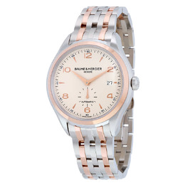 Baume & Mercier Baumatic Clifton A10140 Mens Silver Dial Two-tone Automatic Watch