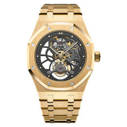 Audemars Piguet Royal Oak Tourbillon Extra- Thin Slate Grey Skeleton Dial 18 Carat Yellow Gold Mens Watch 26513ba.oo.1220ba.01
