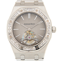 Audemars Piguet Royal Oak Tourbillon Extra- Thin Smkoked Grey Dial Mens Watch 26516pt.zz.1220pt.01