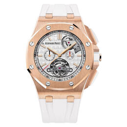 Audemars Piguet Royal Oak Offshore Tourbillon Silver Dial Automatic Mens Watch 26540or.oo.a010ca.01