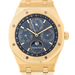 Audemars Piguet Royal Oak Prepetual Calendar Automatic Mens 18 Carat Yellow Gold Watch 26574ba.oo.1220ba.01