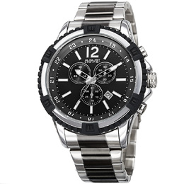 AUGUST STEINER CHRONOGRAPH QUARTZ BLACK DIAL MEN AS8229TTB