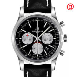 Breitling Transocean Chronograph Automatic Chronometer Black Dial Mens Watch ab015212/bf26/435x