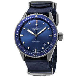 Blancpain Fifty Fathoms Bathyscaphe Automatic Blue Dial Mens Watch 5000-0240-naoa