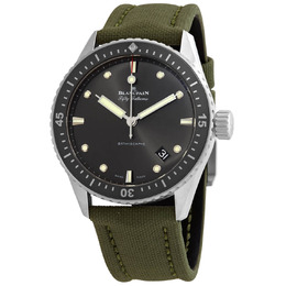 Blancpain Fifty Fathoms Bathyscaphe Meteor Grey Dial Automatic Mens Watch 5000-1110-k52a