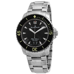 Blancpain Fifty Fathoms Automatic Black Dial Mens Watch 5050 12b30 98b