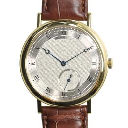 Breguet Classique Silver Dial Automatic 18kt Rose Gold Brown Leather Mens Watch 5140BA129W6 5140ba/12/9w6