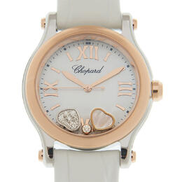 Chopard Happy Heart White Dial Ladies Watch 278590-6005