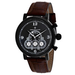 Christian Van Sant Dominion Chronograph Quartz Black Dial Mens Watch CV0713
