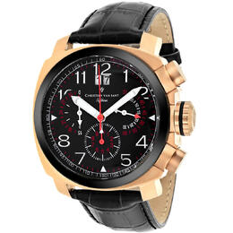 Christian Van Sant Grand Python Chronograph Quartz Black Dial Mens Watch cv3au11