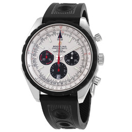 Breitling Chrono-matic 49 Chronograph Automatic Chronometer Silver Dial Mens Watch a1436002/g658.201s.a20d.2