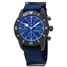 Breitling Superocean Heritage II Chronograph Automatic Chronometer Blue Dial Mens Watch m133132a1c1w1