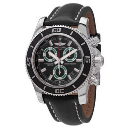 Breitling Superocean Chronograph Quartz Chronometer Black Dial Mens Watch a73310a8bb75
