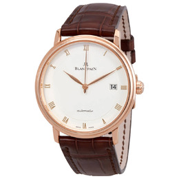 Blancpain Villeret Ultraplate Opaline Dial 18K Rose Gold Automatic Mens Watch 6223-3642-55a