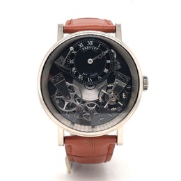 Pre-owned Breguet Tradition Hand Wind Mens Watch 7057bb/g9/9w6