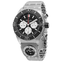 Breitling Super Chronomat B01 Chronograph Automatic Chronometer Black Dial Mens Watch AB0136251B1A2