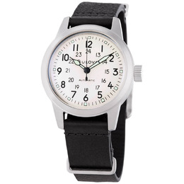 Bulova Hack Automatic Ivory Dial Mens Watch 96a246
