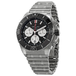 Breitling Super Chronomat B01 Chronograph Automatic Chronometer Black Dial Mens Watch ab0136251b1a1