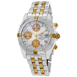 Breitling Chrono Cockpit Chronograph Automatic Chronometer Diamond Mens Watch b1335812/a580.361d