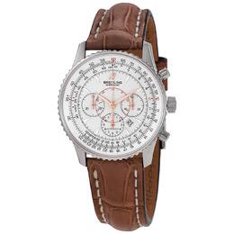 Breitling Montbrillant Chronograph Automatic Silver Dial Mens Watch a4137012/g634.722p.a18ba