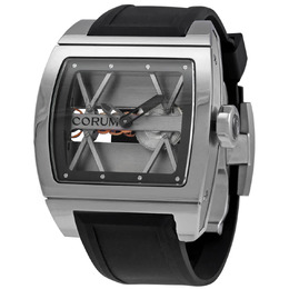Corum Ti-Bridge Hand Wind Grey Dial Mens Watch 007.400.04-0f81.0000