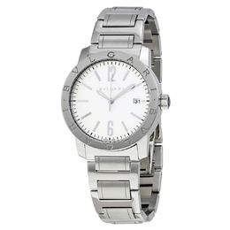 Bulgari Bulgari Automatic Silvered Opalin Dial Mens Watch 102110