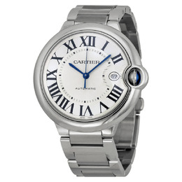 Cartier Ballon Bleu de Cartier Silver Opaline Dial Automatic Mens Watch w69012z4