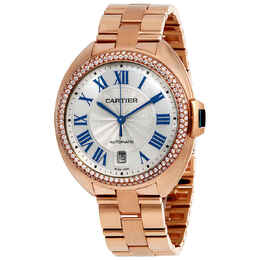 Cartier Cle Flinque Sunray Effect Dial 40mm Watch wjcl0009