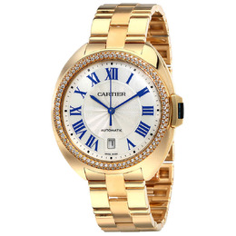 Cartier Cle Flinque Sunray Effect Dial 40mm Watch wjcl0010