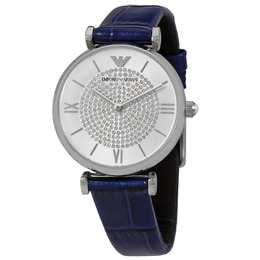 Emporio Armani Gianni T-Bar Quartz Silver Dial Ladies Watch ar11344
