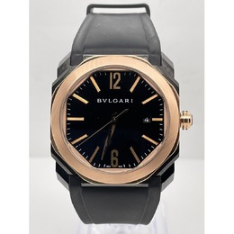 Pre-owned Bulgari Octo L'Originale Automatic Black Dial Mens Watch 102485