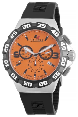 SC-4L2-04-079 Calibre Lancer Orange Dial Chronograph Mens Watch