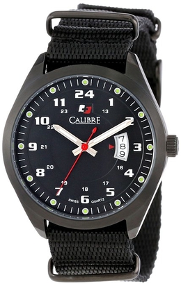 Calibre Trooper Mens Watch - Black Dial, Black Canvas Strap [SC-4T1-13-007.7T]