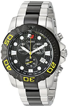 Calibre Akron Men Two Tone Chronograph Watch SC-5A2-04-002