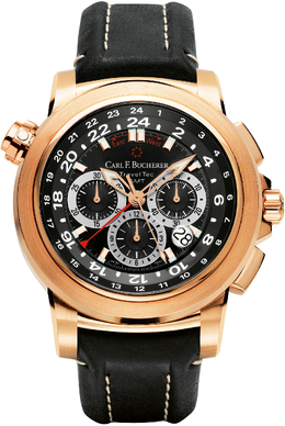 Carl F. Bucherer Patravi TravelTec Black Dial Mens Watch, Ref: 00.10620.03.33.01