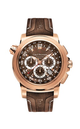Carl F. Bucherer Patravi TravelTec Chronograph Automatic Brown Dial Mens Watch 00.10620.03.93.02